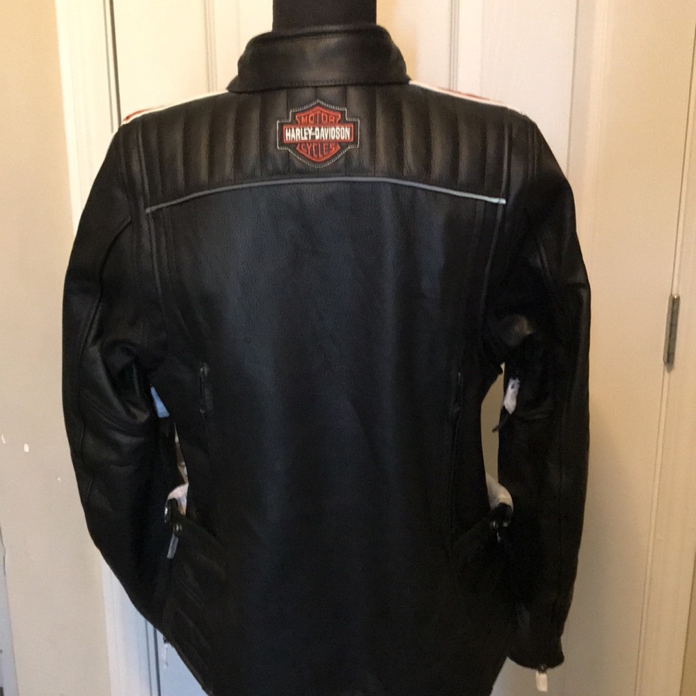 Harley Davidson Leather Riding Jacket - Picture 4 of 16